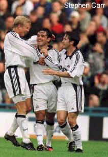 Steve Carr celebrating